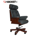 Leather executive office visitor chair armchair with backrest